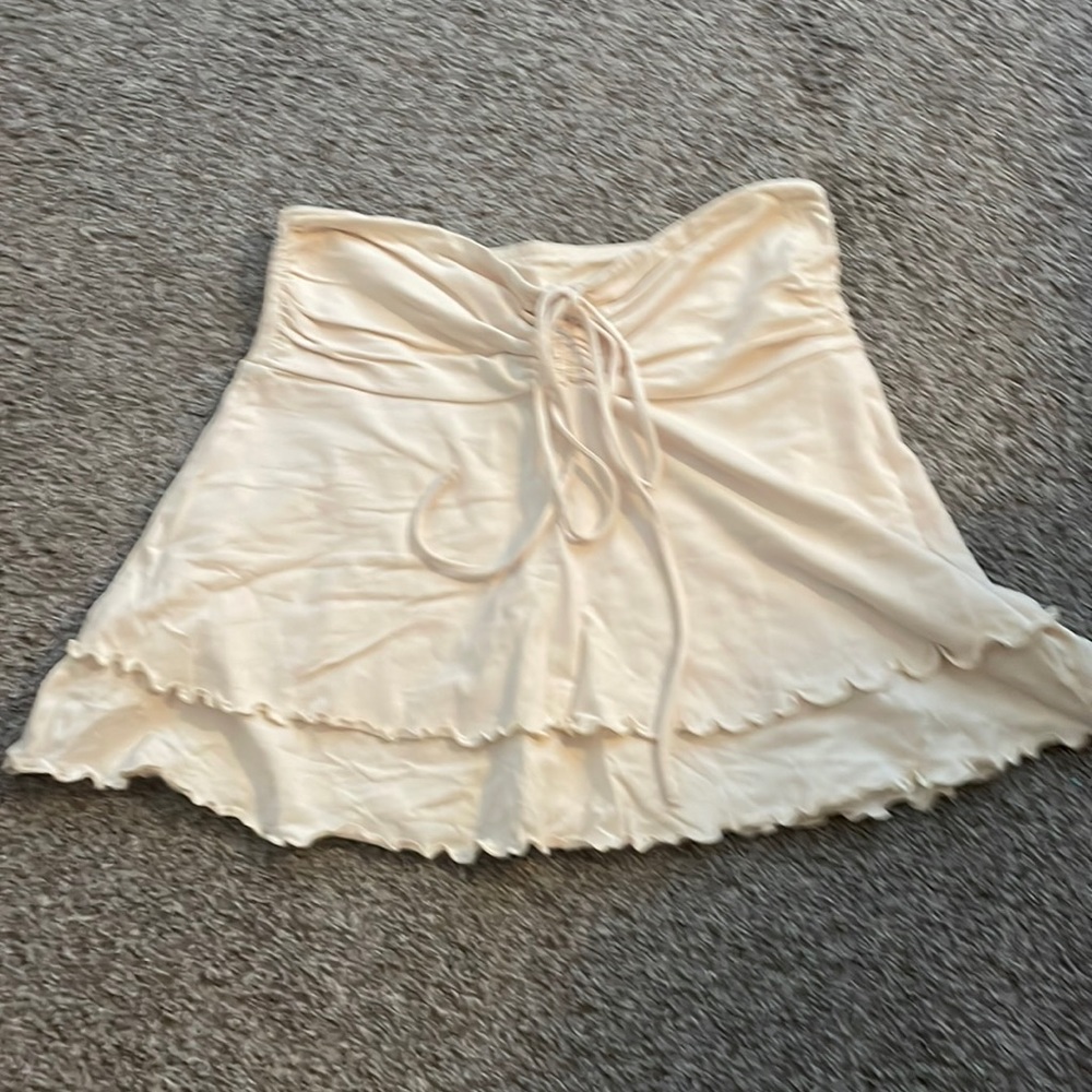 Cream skirt/shirt